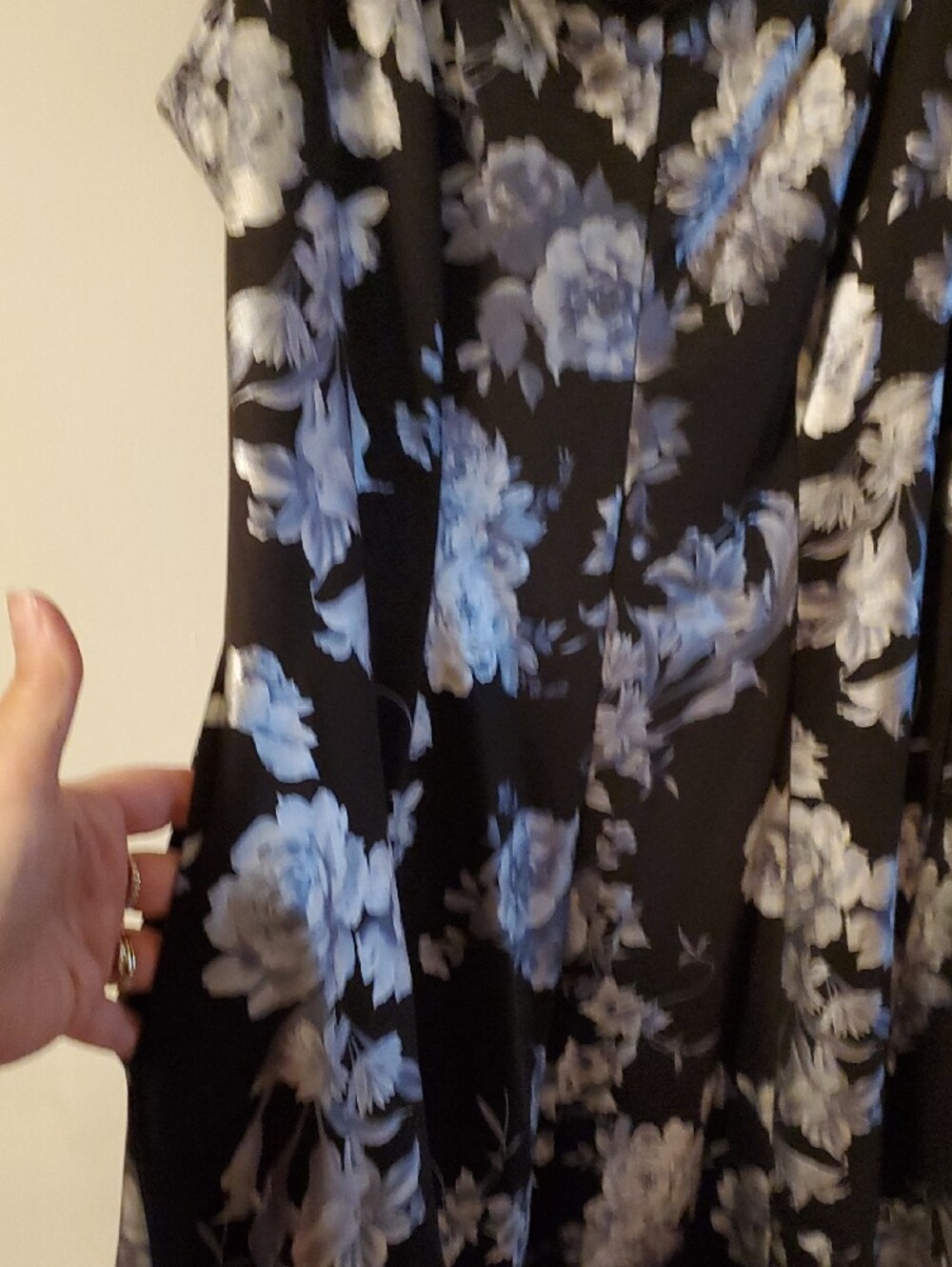 Michel Studio size 18 Black Floral Sleeveless A-Line Dress - Picture 2 of 6